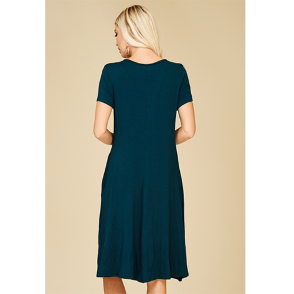 🎁✨Plus Size Asymmetrical Dress 3 Sizes NEW! Navy! - Picture 3 of 3